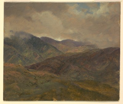 Blue Hills och grå moln, Jamaica av Frederic Edwin Church