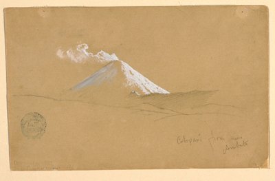 Cotopaxi från nära Ambato, Ecuador av Frederic Edwin Church