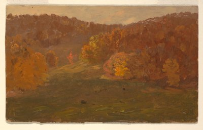Teckning, Höstlandskap (North Carolina ), 1865-70 av Frederic Edwin Church