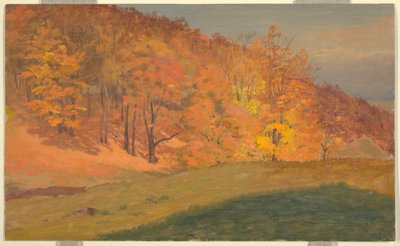 Teckning, Höstskog, ca 1870 av Frederic Edwin Church