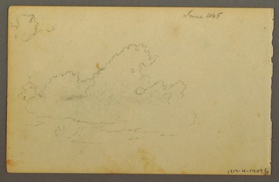 Ritning, Catskill Mountain House, 1844 av Frederic Edwin Church