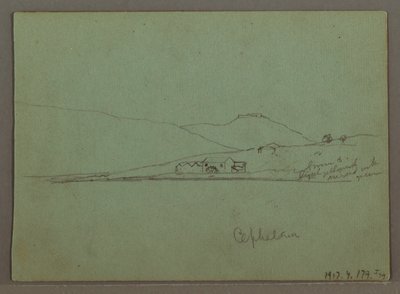 Ritning, Kefalonia, Grekland, april 1869 av Frederic Edwin Church