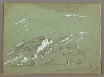 Ritning, Kefalonia, Grekland, april 1869 av Frederic Edwin Church