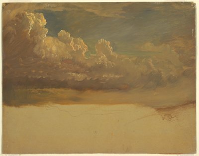 Teckning, Molnstudie, mars 1871 av Frederic Edwin Church