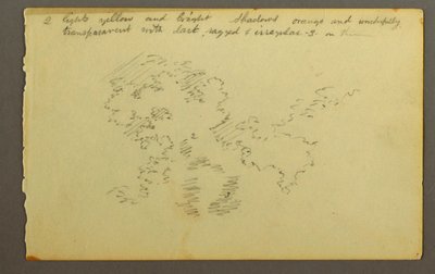 Teckning, Molnstudie, 1845 av Frederic Edwin Church