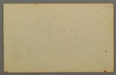 Teckning, Moln, 1844 av Frederic Edwin Church
