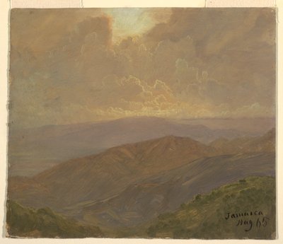 Teckning, Molnig himmel, augusti 1865 av Frederic Edwin Church
