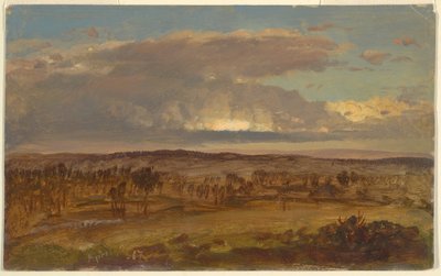 Teckning, Hudson Valley, april 1867 av Frederic Edwin Church