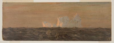 Teckning, Isberg, juni eller juli 1859 av Frederic Edwin Church