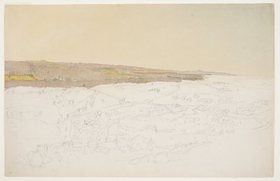 Ritning, Jerusalem, allmän vy, april (), 1868 av Frederic Edwin Church