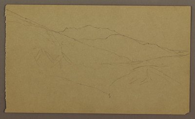 Teckning, Landskap, maj-augusti 1865 av Frederic Edwin Church