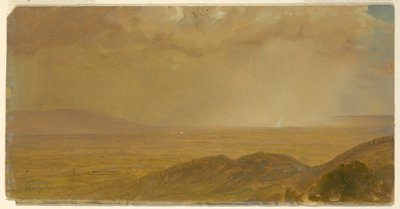 Teckning, Landskap, maj 1865 av Frederic Edwin Church