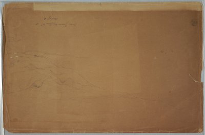 Teckning, Landskap nära Guaranda, Ecuador, 4 juni 1857 av Frederic Edwin Church