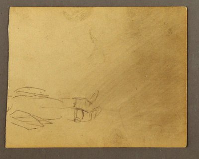 Teckning, Nedre delen av stående figur, möjligen 1868-69 av Frederic Edwin Church