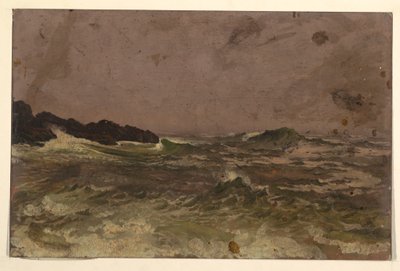 Teckning, Maines kust, 1845-50 av Frederic Edwin Church