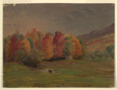 Teckning, Maine eller Canada Seacoast, ca 1845 av Frederic Edwin Church