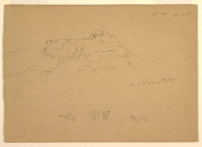Ritning, Mount Hor, 23 februari 1868 av Frederic Edwin Church