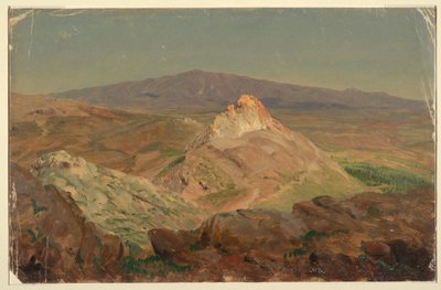 Ritning, Mount Pentelicus, april 1869 av Frederic Edwin Church