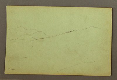 Teckning, Bergstoppar, möjligen 1856 av Frederic Edwin Church