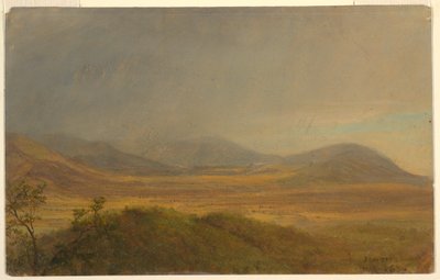 Teckning, Bergslandskap, maj 1865 av Frederic Edwin Church