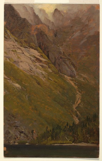Teckning, Mt. Katahdin, Great Basin, före 1878 av Frederic Edwin Church
