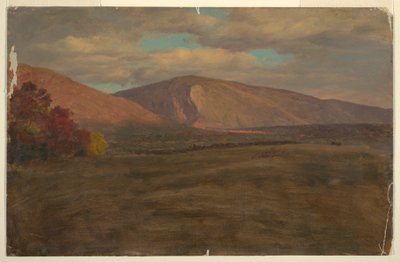 Teckning, Mt. Katahdin från sydväst (), 1870-80 av Frederic Edwin Church