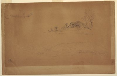 Teckning, Nära Guaranda, Ecuador, 10 juni 1857 av Frederic Edwin Church