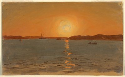 Teckning, Newfoundland, Cat Head, juni 1859 av Frederic Edwin Church