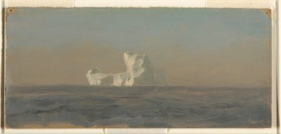 Teckning, utanför isberg, Newfoundland, juni 1859 av Frederic Edwin Church