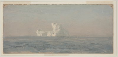 Teckning, utanför isberg, Newfoundland, juni 1859 av Frederic Edwin Church
