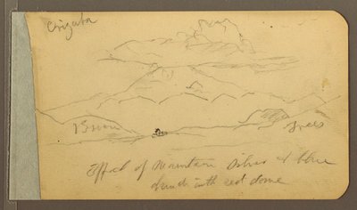 Teckning, Orizaba; Averso: Himmel, 1889 av Frederic Edwin Church