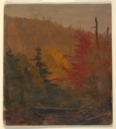 Teckning, troligen nära Katahdin, hösten 1865-70 av Frederic Edwin Church