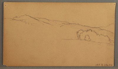 Teckning, Himmelsstudie, möjligen 1873 av Frederic Edwin Church