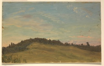 Teckning, Sommarlandskap, 1870-80 av Frederic Edwin Church