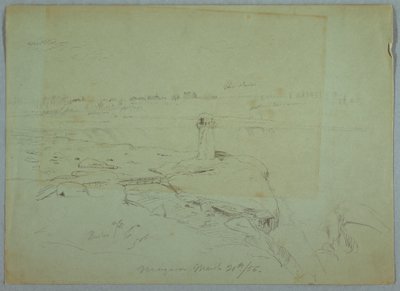 Ritning, Terrapin Point, 20 mars 1856 av Frederic Edwin Church