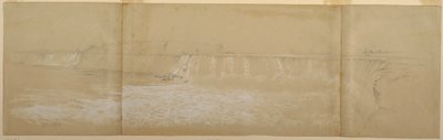 Teckning, Niagarafallen, september eller oktober 1856 av Frederic Edwin Church