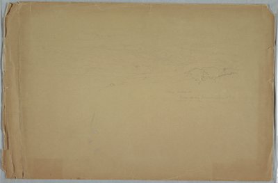 Teckning, dal bland berg, Guanoco, nära Guaranda, Ecuador, 11 juni 1857 av Frederic Edwin Church