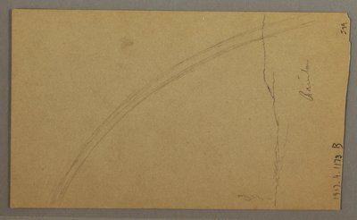 Teckning, Valley, regnbåge, möjligen 1865-66 av Frederic Edwin Church
