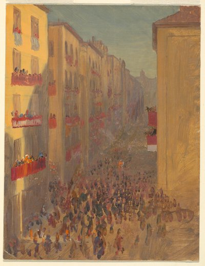 Teckning, utsikt över Beirut (), 1869 av Frederic Edwin Church