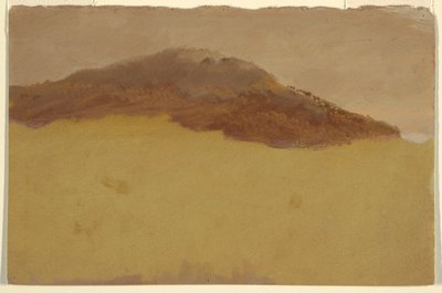 Teckning, Skogsbeklädd sluttning, 1870-80 av Frederic Edwin Church