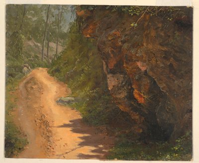 Teckning, Woodland Path, Jamaica, juni 1865 av Frederic Edwin Church