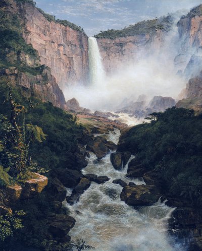 Frederic Edwin Church - Tequendamas fall nära Bogota, Nya Granada av Frederic Edwin Church