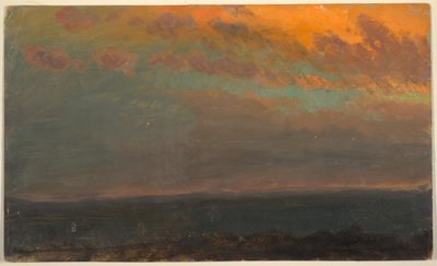 Hudson Valley vid solnedgången av Frederic Edwin Church