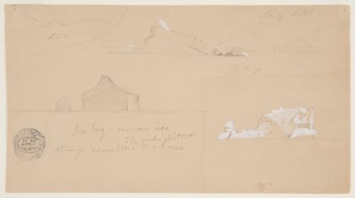 Isberg med märklig likhet med ett hus av Frederic Edwin Church