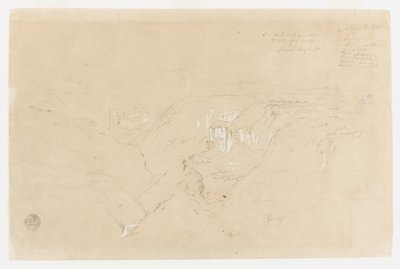 Landskap med berget Purese, Colombia av Frederic Edwin Church