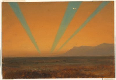 Landskap med solnedgång av Frederic Edwin Church