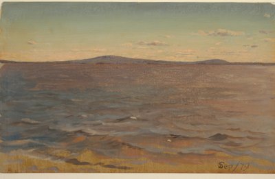 Maine kust, surf av Frederic Edwin Church
