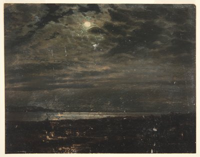 Månbelyst kust (möjligen Maine) av Frederic Edwin Church