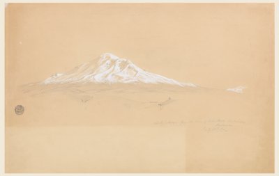 Mount Chimborazo från House of Senior Pablo Bustamante, Riobamba, Ecuador av Frederic Edwin Church