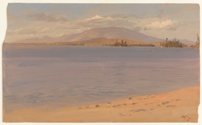 Mount Katahdin från Lake Millinocket av Frederic Edwin Church